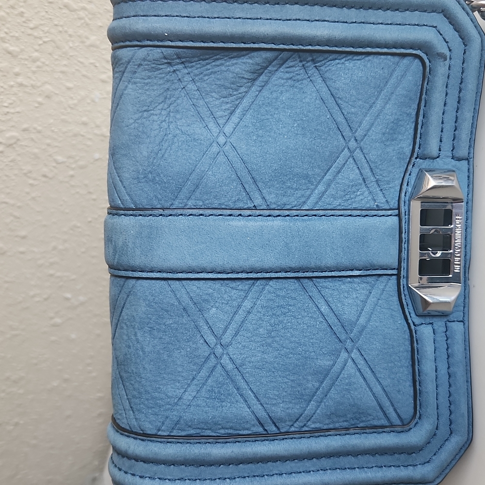 Rebecca Minkoff Blue Suede Bag - Picture 3 of 8